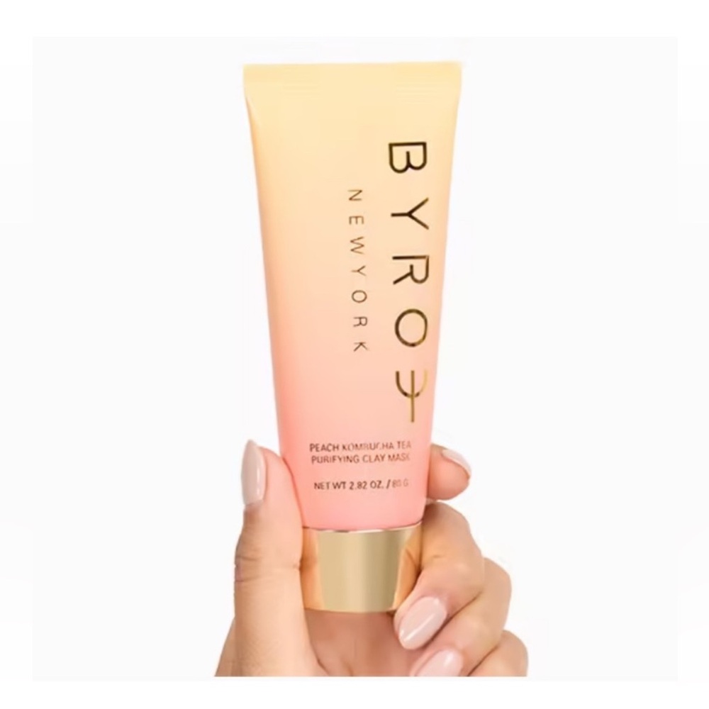 BYROE NEW YORK PEACH KOMBUCHA PURIFYING CLAY MASK NIB - Picture 2 of 4